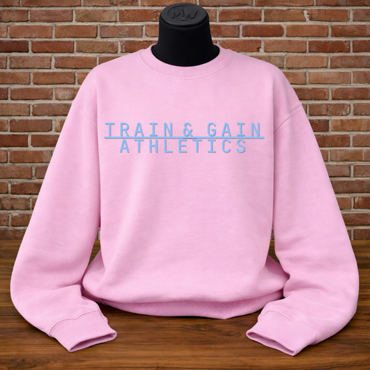 TGA Stack Crewneck - Light Pink