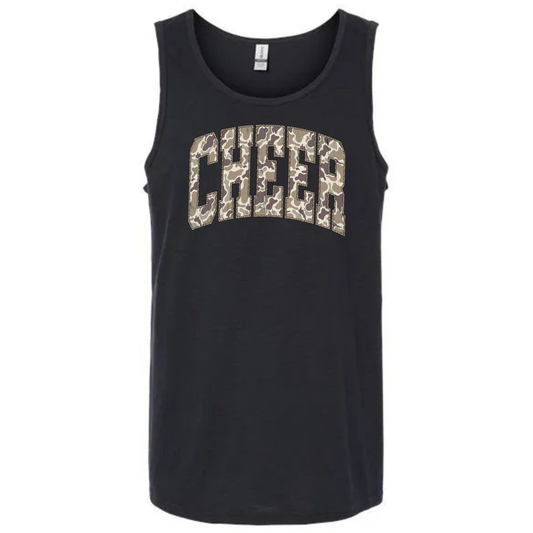 TGA Camo & Cheetah Athletics Tank - Black