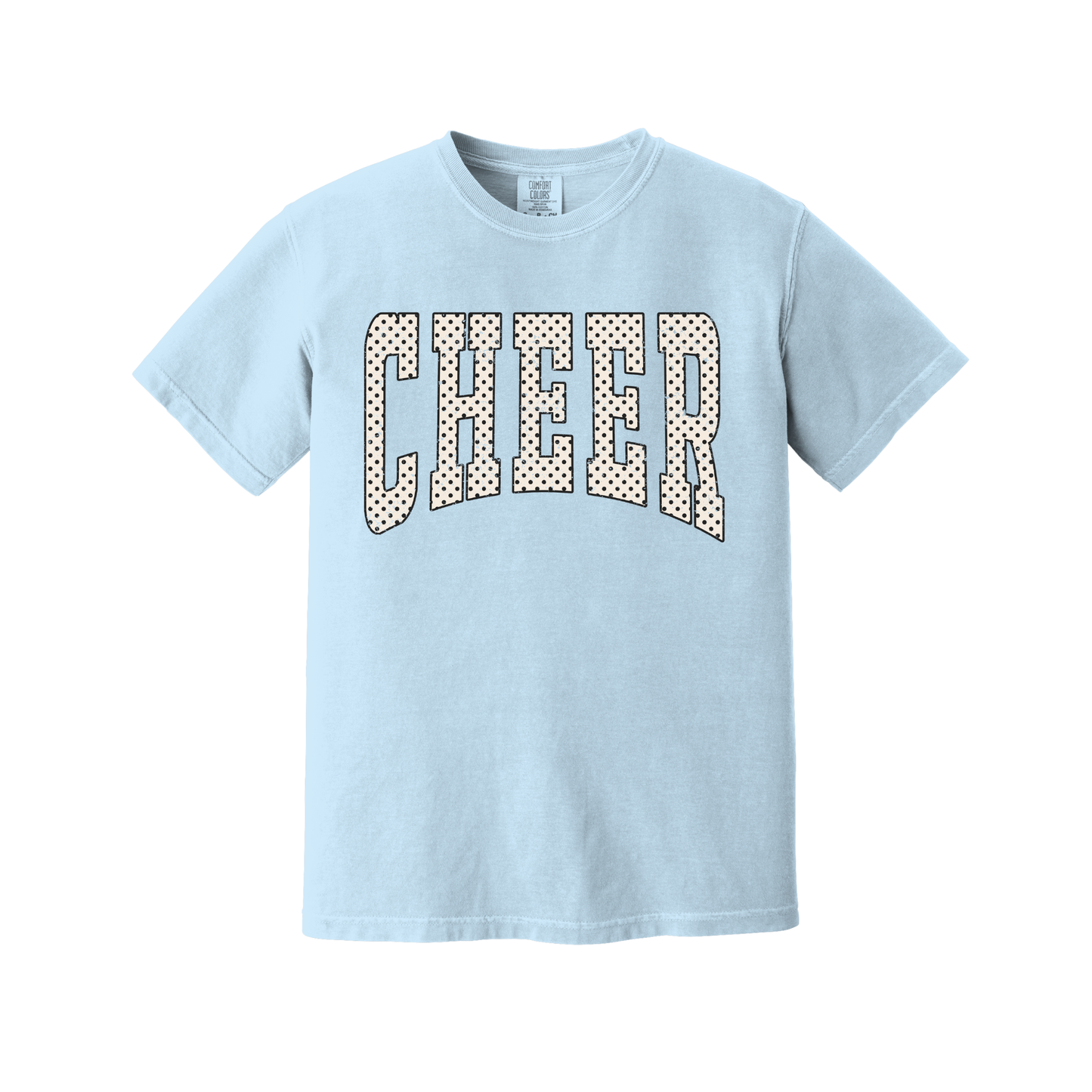 TGA Polka Dot Cheer Tee - Light Blue