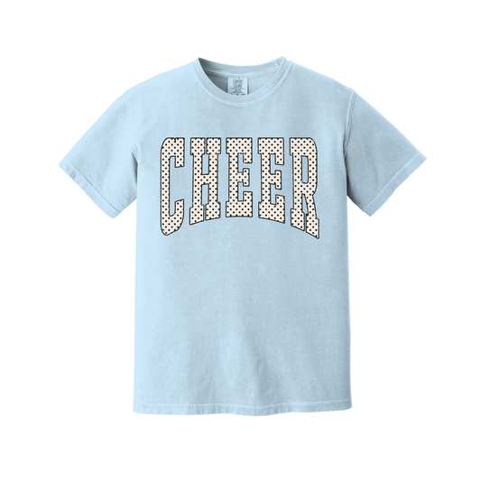 TGA Polka Dot Cheer Tee - Light Blue