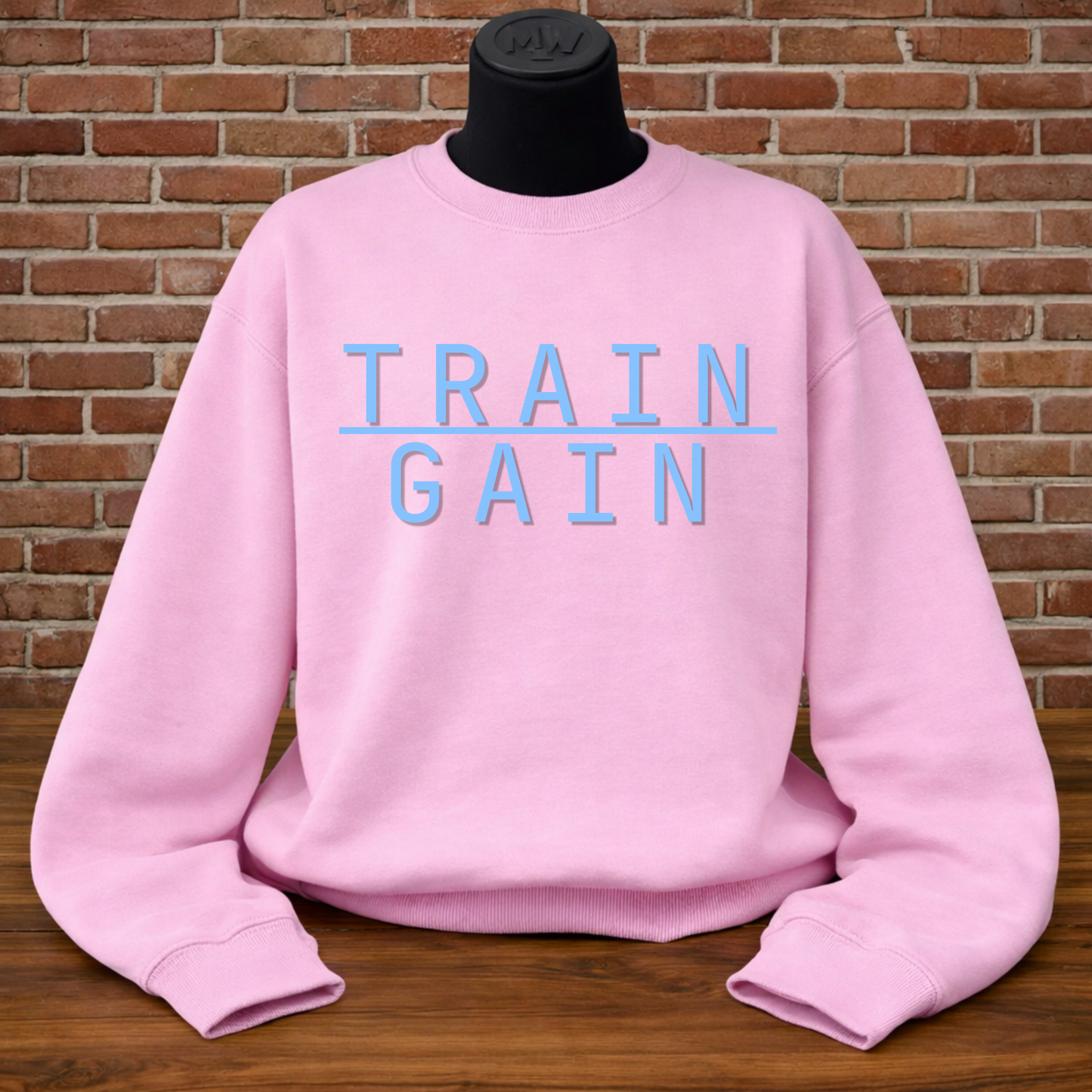 TGA Stack Crewneck - Light Pink